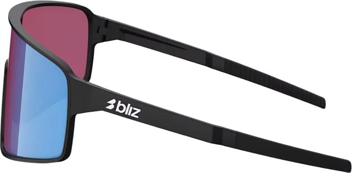 Productafbeelding Bliz P001 - Fahrradbrille (Matzwart, Nano Optics Nordic Light Begonia - Violet w Blauw Multi, Roze/paarsblauw gespiegeld)