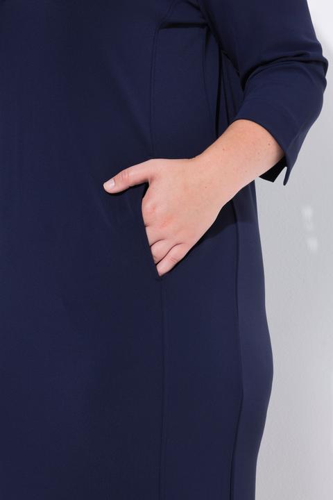 Produktbild Ulla Popken Kleid, Tunika-Ausschnitt, 3/4-Arm, Taschen (60)