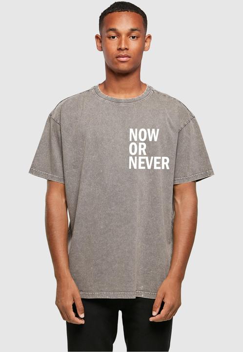 Produktbild Merchcode Now Or Never Acid Washed Heavy Oversized Tee - 112647 (M)