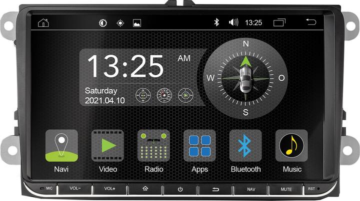 Produktbild Radical R-C12VW1 Android Autoradio für VW, Seat, Skoda (MirrorLink)