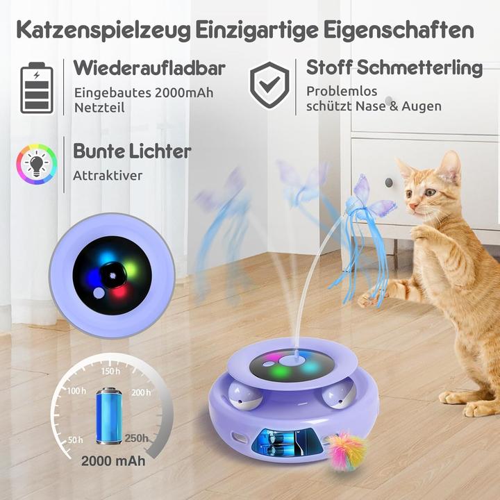Produktbild GoldenSun 3 in 1 interaktives Katzenspielzeug (Beschäftigungsspielzeug Katze)