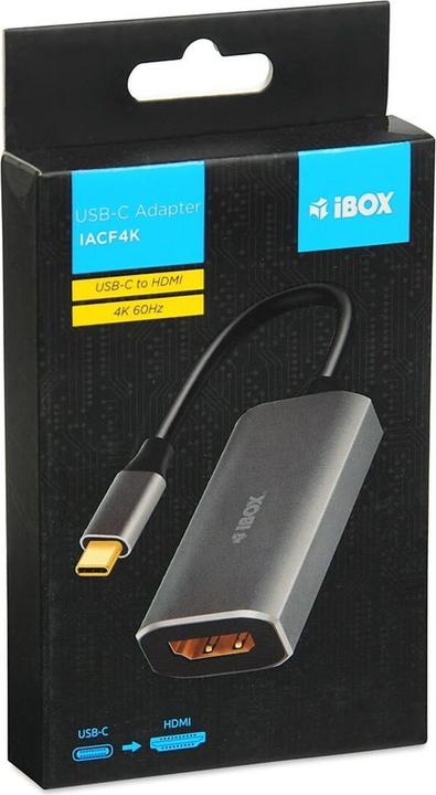 Produktbild iBox Adapter USB-C HDMI IACF4K (HDMI, 15 cm)
