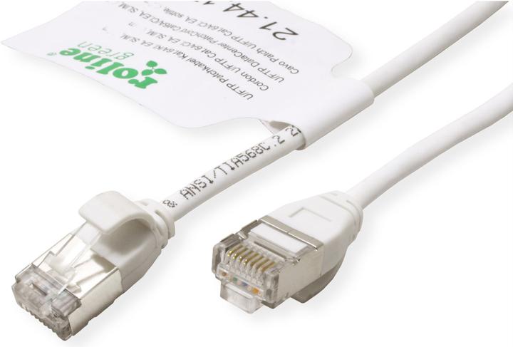 Produktbild Roline U/FTP Patchkabel Kat.6A (Class EA), LSOH, slim (U/FTP, CAT6a, 0.15 m)