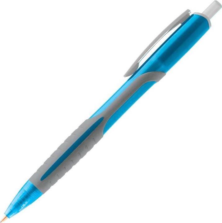 Productafbeelding Luxor AUTOMATIC BALL PEN BLUE 1852G/10BOX (Blauw, Grijs, 10x)