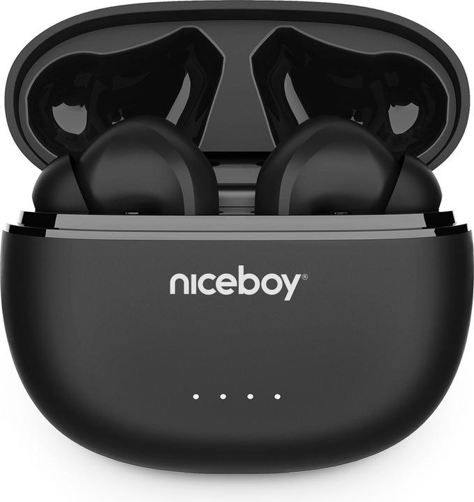 Actual product image Niceboy HIVE Pins 3 ANC Black (ANC, 30 h, Wireless)