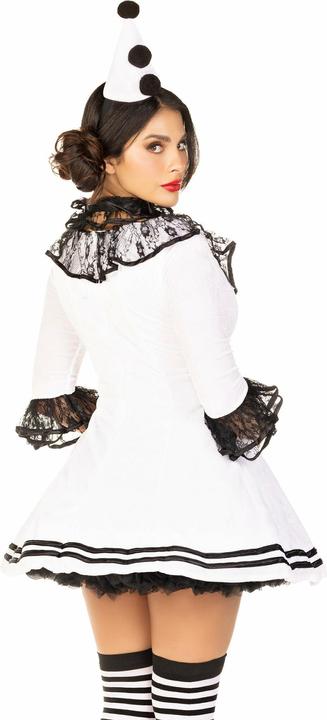 Actual product image Leg Avenue Pierrot frill dress - clown costume for carnival Halloween (S, M)