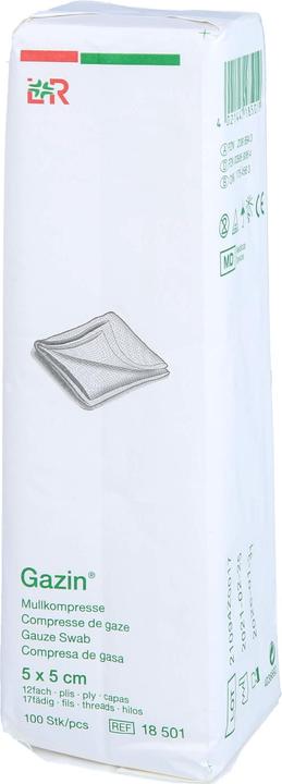 Immagine prodotto Gazin Mullkompressen 5x5cm 12-fach unsteril