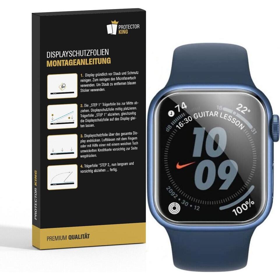 Thumbnail - Protectorking 3x smazsie für Tempered Displayschutzfolie für 44MATT KLAR, Smartwatch Schutzfolie