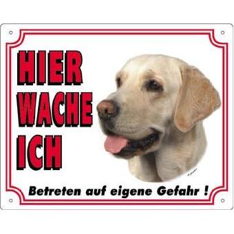 Nobby, Sicherheitskennzeichnung, Warntafel Labrador hell