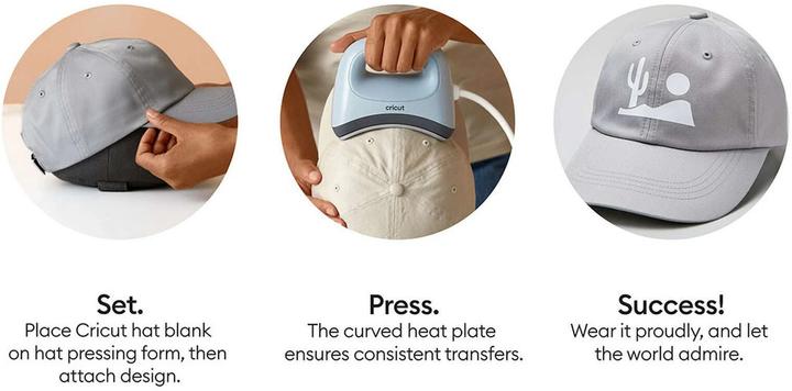 Produktbild Cricut Baseball-Cap Infusible Ink 3 Stück, Grau