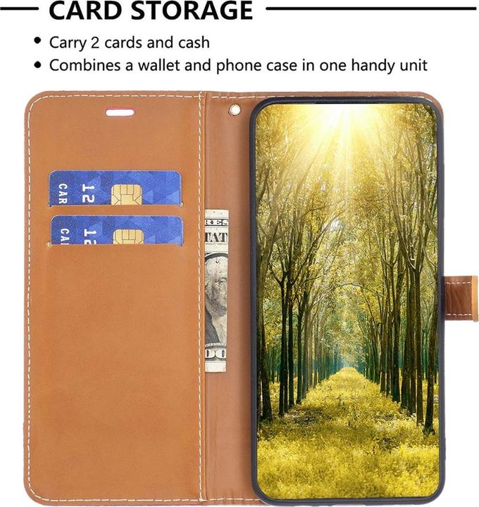 Produktbild König Design Hülle Handy Schutz für Apple iPhone 15 Pro Max Case Cover Wallet Klapp Tasche (Apple iPhone 15 Pro Max)