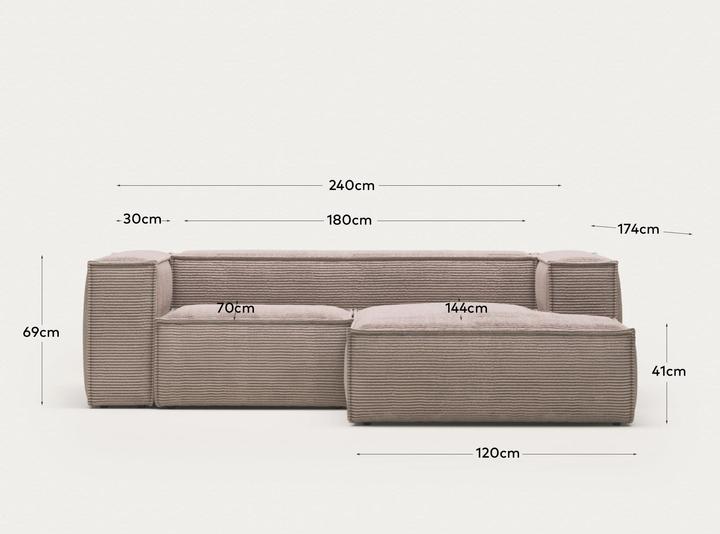 Produktbild Kave Home Blok (Ecksofa, 3-Sitzer)