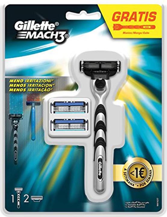 Produktbild Gillette Mach3 3er-Pack Klingen mit freiem Griff