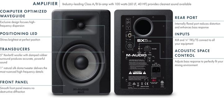 Produktbild M-Audio Bx5 D3 (Aktiv, 1 Stk., 1x 100 W)