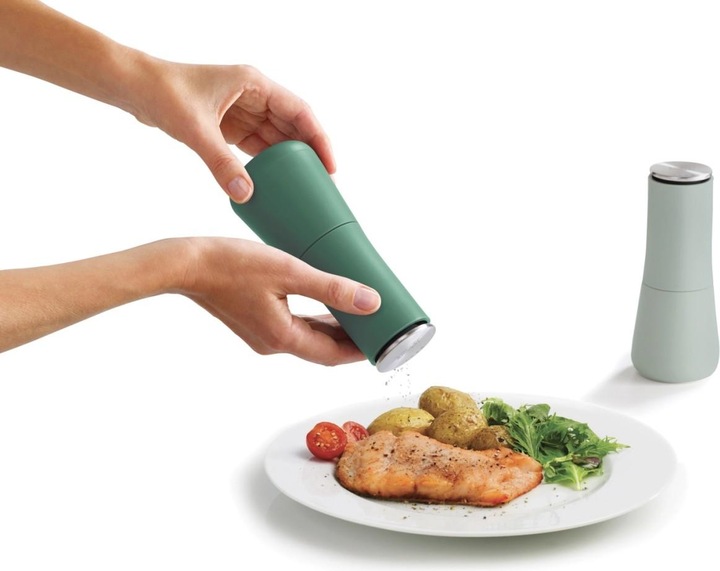 Actual product image Joseph Joseph Milltop Sage salt and pepper mill 2-pcs, 16.9x7x7 cm (Salt, Pepper)