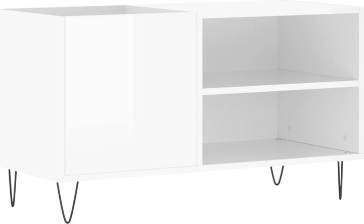 Produktbild VidaXL Plattenschrank Hochglanz-Weiss 85x38x48 cm Holzwerkstoff