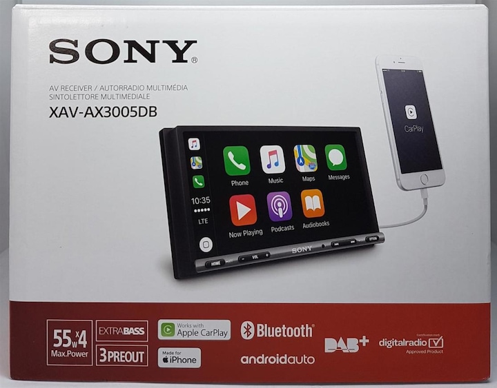 Image du produit Sony XAV-AX3005DB (Voiture Android, Apple Carplay)