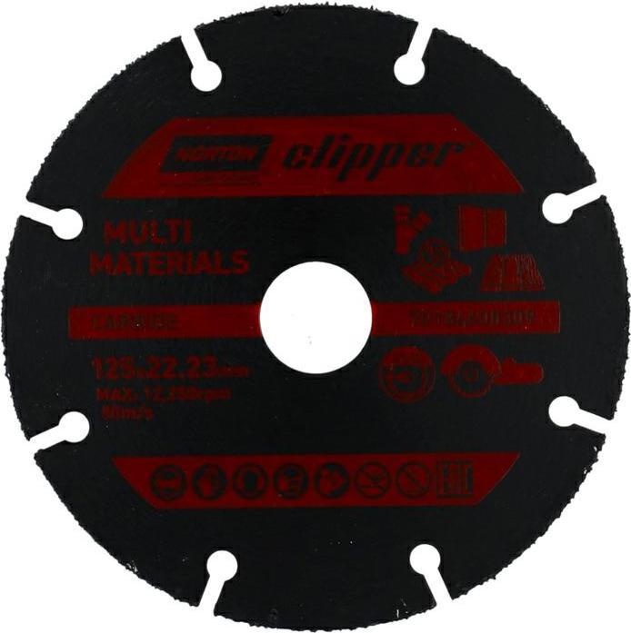 Norton Clipper TCT cutting blade ANGLE GRINDER MULTIMATERIAL 125x22.2