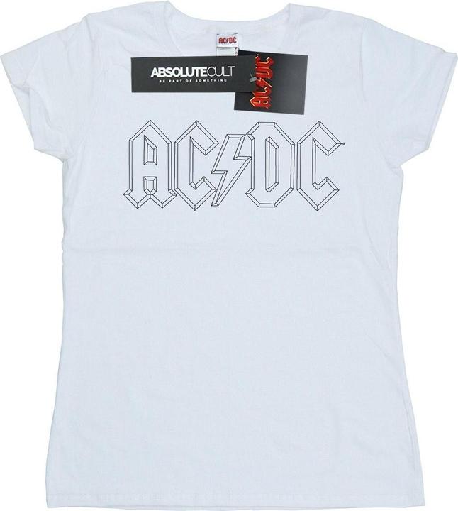 Produktbild AC/DC Schwarz Outline Logo Baumwolle TShirt (S)
