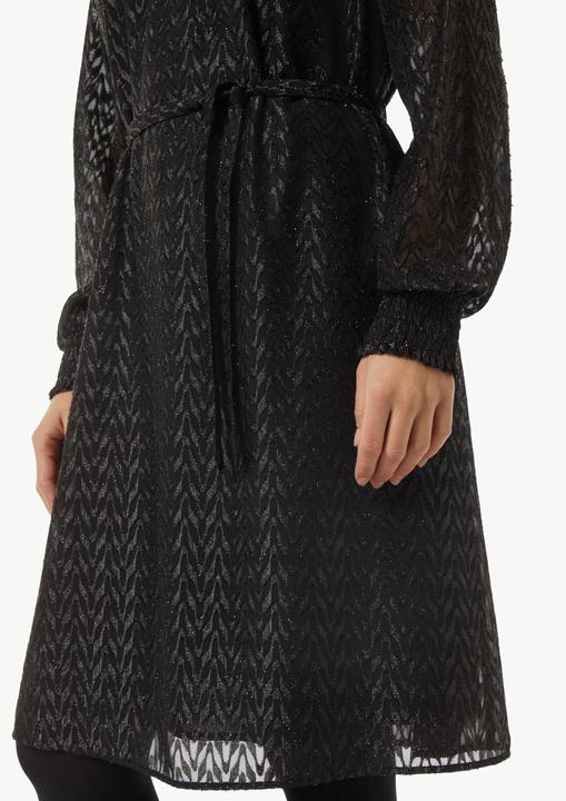 Actual product image Comma Kleid Blusenkleid mit Transparenz-Effekt und Glitzergarn (38)