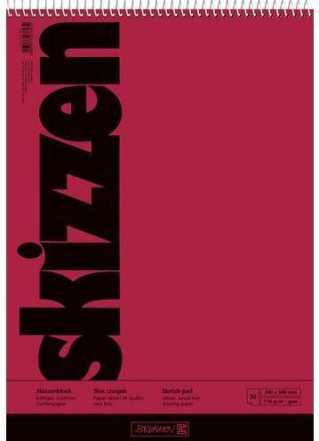 Produktbild Brunnen Skizzenblock 24,0 x 34,0 cm (240 x 340 mm, Harter Einband)