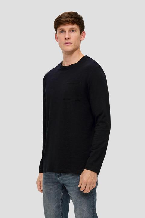 Produktbild s.Oliver T-Shirt Longsleeve mit Flammgarnstruktur (L, XL)