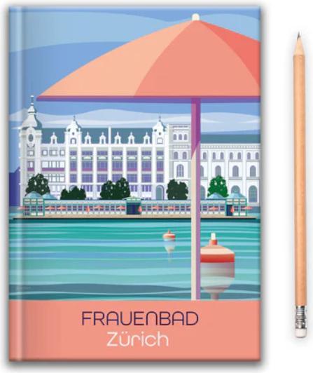Image du produit S.wert Design Skizzenbuch Zürich Frauenbad (Blanc)