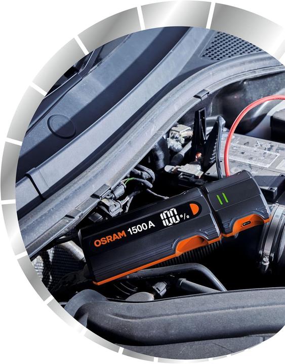 Image du produit Osram OJS030 Schnelllade-Lithium-Starter 1500A, 12000mAh (1500 A, 12000 mAh)