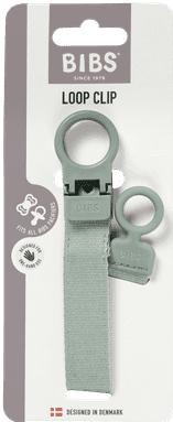 Actual product image Bibs Pacifier Clip Loop Sage