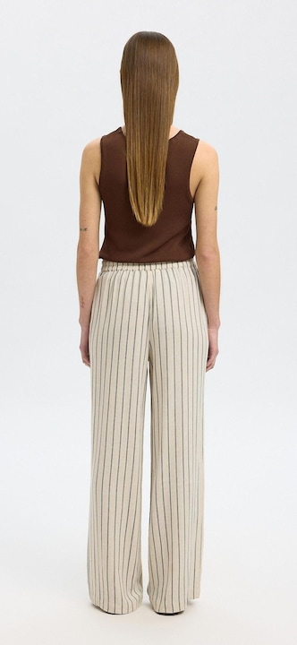 Actual product image Selected Femme Slfviva-Gulia Hw Striped Linen Pant Noos (42)
