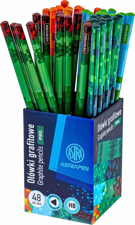 Astra Dreieckige HB Pixel Graphitstifte (48 Stück) (HB, 48x)