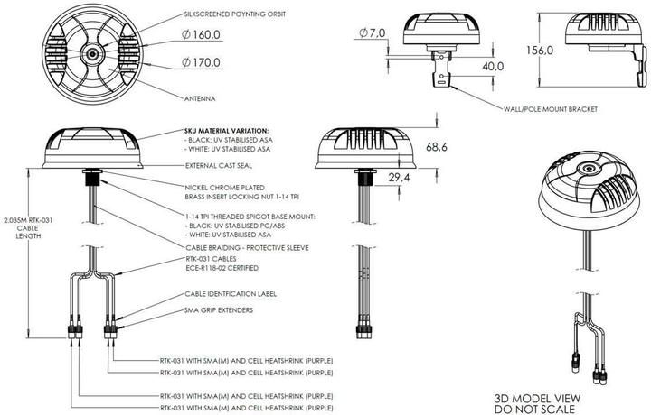 Produktbild Poynting 5G/LTE-Antenne MIMO-4-4 V2 SMA 6 dBi Rundstrahl (3G, 5G, GPS, GSM)