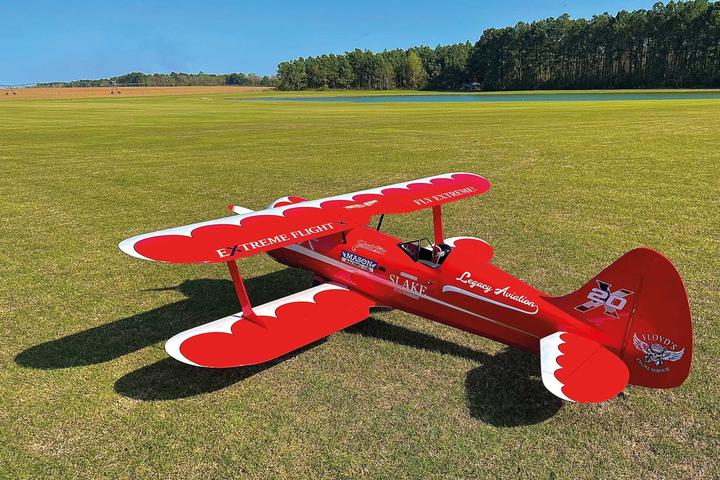 Actual product image Extremeflight-RC MUSCLE BIPLANE 200CC Red/White ONLY ON REQUEST! /only on request!