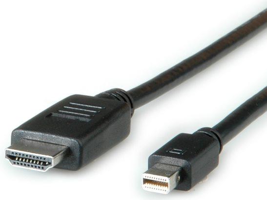 Produktbild Roline Mini DisplayPort — HDMI (Typ A) (1 m)