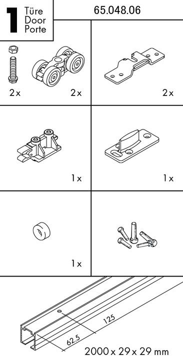 Actual product image HAWA Sliding door sets