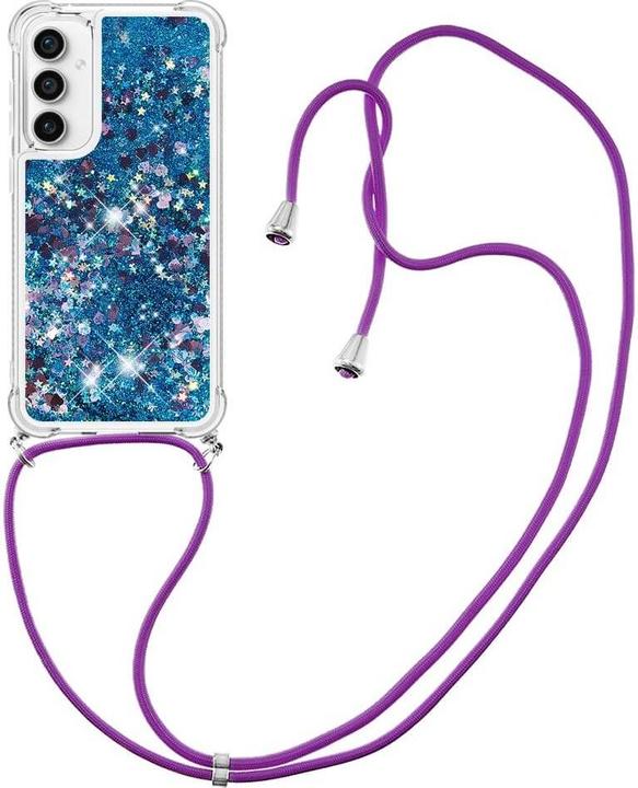 Immagine prodotto Cover-Discount Galaxy S23 FE - Cover glitterata con cordino rosa (Samsung Galaxy S23 FE)