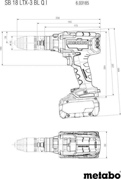 Produktbild Metabo SB 18 LTX-3 BL Q I