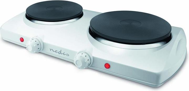 Nedis Electric hot plate | cooking zone: 2 | 2300 W | overheating protection | white