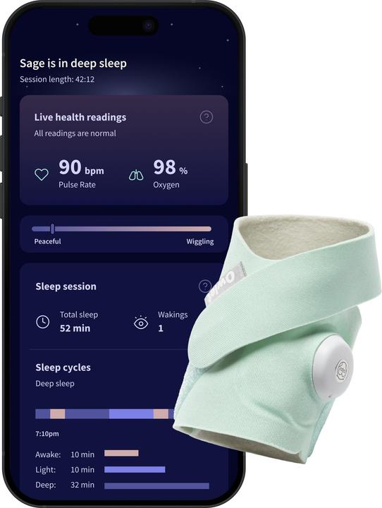 Immagine prodotto Owlet Calzino da sogno (Audio del baby monitor, 50 m)