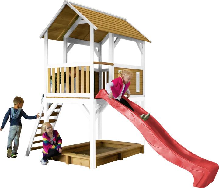 Immagine prodotto Axi Pumba Play Tower Marrone/Bianco - Scivolo Rosso