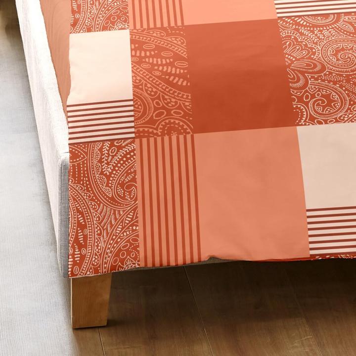 Produktbild Dormisette Feinbiber Bettwäsche Ystad orange (Bettwäsche Set, 135x200 cm + 80x80 cm)