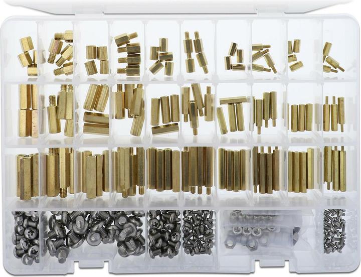 Produktbild Delock Abstandshalter Befestigungsset M2.5, M3, M4, M5 und M6 Sechskant 362 Stück