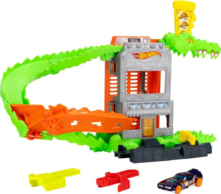 Produktbild Mattel HW Krokodyl - atak na pizzerię zestaw JHL93