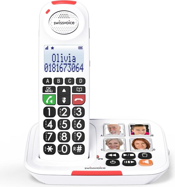 Produktbild Swissvoice Xtra 2155 - Schnurlostelefon - Anrufbeantworter mit Rufnummernanzeige