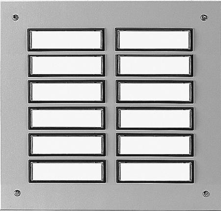 Actual product image Urmet GRO ETA866EV1 Aluminium shelf plate 24VAC (1,5A) 24V=(1,0A)
