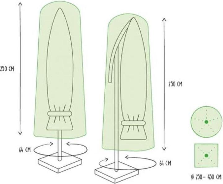 Image du produit Garden Lights Housse d'Extérieur pour Parasol Ø max. 450 cm