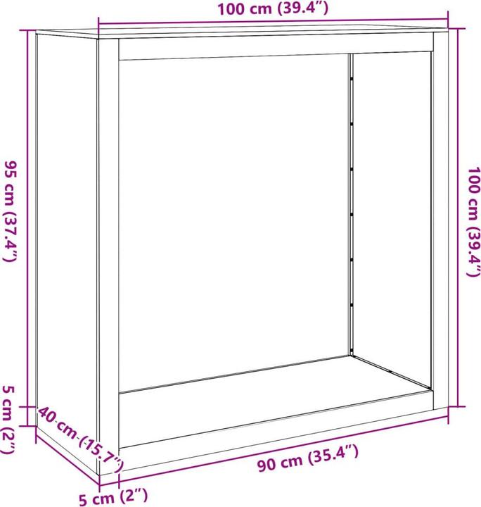 Immagine prodotto vidaXL Lucetta (100 x 40 x 60 cm)