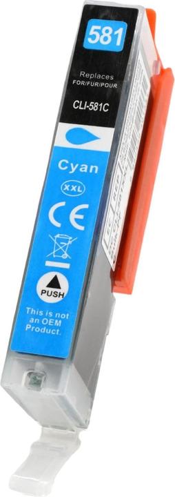 Hermex Alternative Tintenpatrone zu Canon CLI-581C XXL (C)