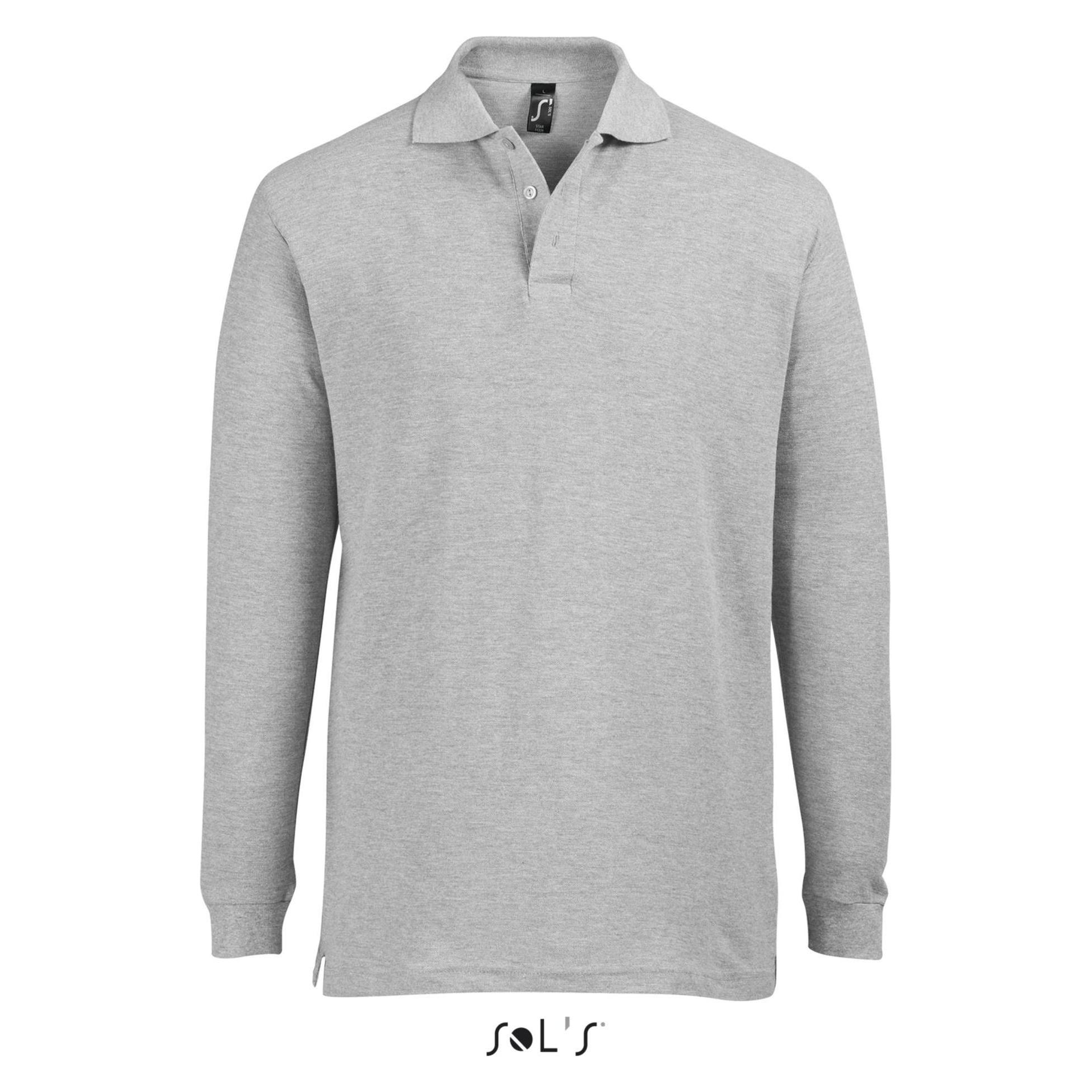 Sol's, Herren, Shirts, Star, Grau, (L)