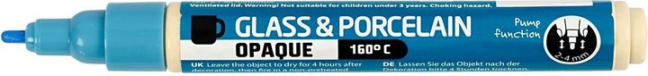 Actual product image Creativ Company Glass/porcelain painting pencil (Light blue, 4 mm, 1 x)